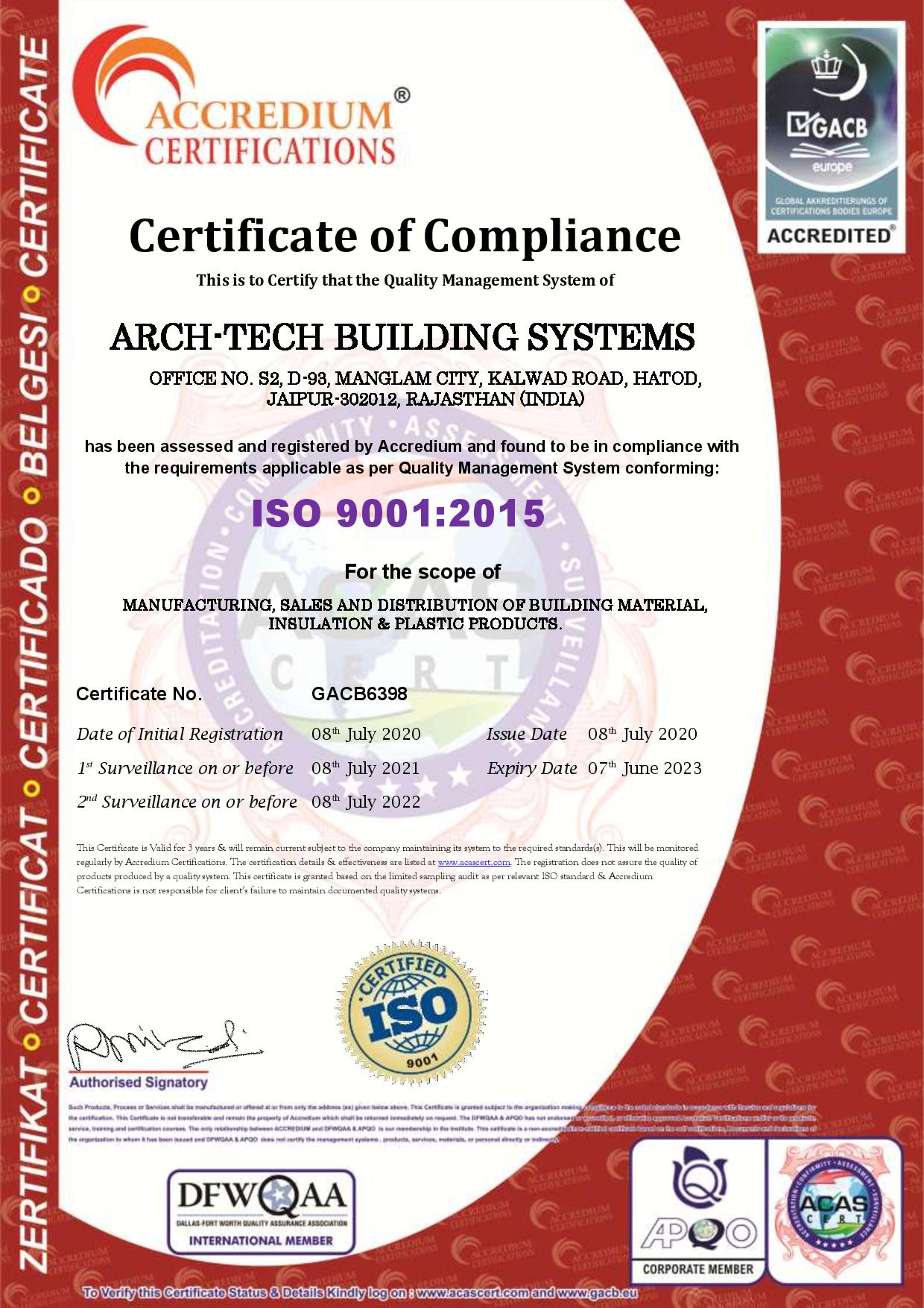 GACB6398-ARCH-TECH-BUILDING-SYSTEMS-ISO-9001